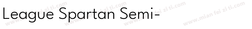 League Spartan Semi字体转换